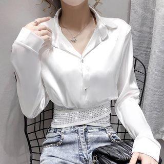 Rhinestone Crisscross Shirt
