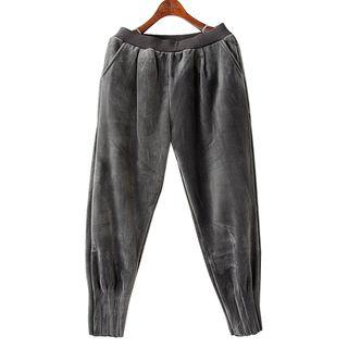 Velvet Tapered Pants