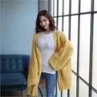 Wide-sleeve Open-front Oversized Cardigan