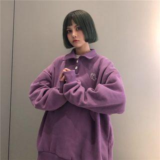 Elephant Embroidered Pullover
