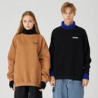 Couple Matching High-neck Colorblock Sweatshirt