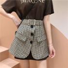 Lettering Short-sleeve T-shirt Dress / A-line Skirt