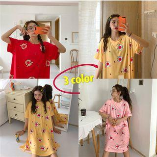 Cartoon Short-sleeve Sleepdress