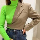 One-shoulder Cropped Blazer