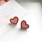 Alloy Heart Earring 1 Pair - Earring - One Size