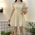 Puff-sleeve Bow A-line Dress (various Designs)