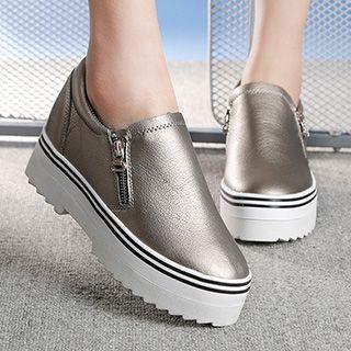 Side Zip Platform Shoes
