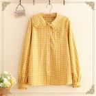 Heart Pocket Check Long-sleeve Shirt