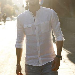 Embroidered Trim Shirt