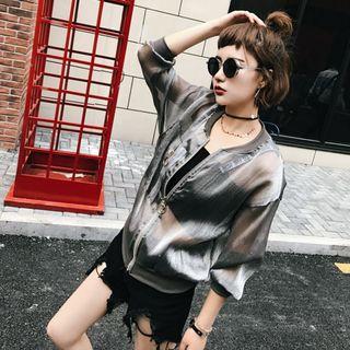 Zip See-though Light Jacket