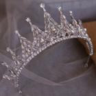 Wedding Faux Crystal Tiara Rhinestone - Silver - One Size