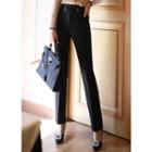 Button-detail Slim-fit Dress Pants