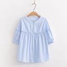 Short Sleeve Frilled Shirt
