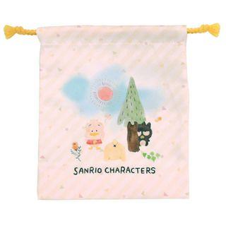 Pekkle & Pompompurin & Badtzmaru Drawstring Pouch One Size