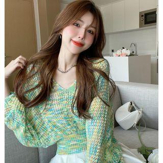 Pearl-back Loose-fit M Lange Knit Top