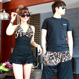 Leopard Print Couple Bikini / Shorts