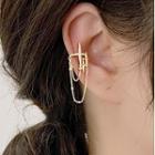 Chained Star Clip-on Earring 1 Pair - Gold - One Size