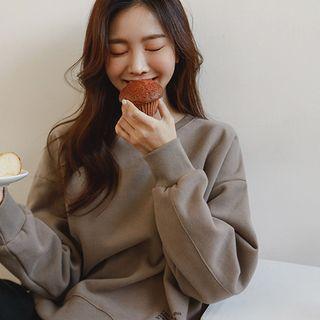 Letter Pleated-back Pullover