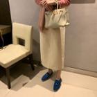 H-line Maxi Woolen Skirt