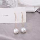 Faux Pearl Drop Earring 1 Pair - E2999 - As Shown In Figure - One Size