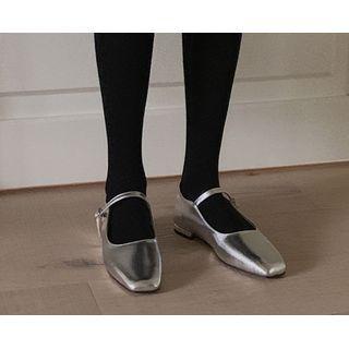 Buckled L Me Mary-jane Flats