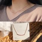 Pipe Necklace Rose Gold - One Size