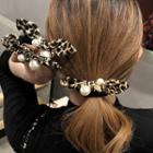 Leopard Print Bow & Bobble Hair Tie