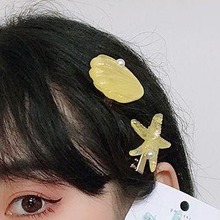 Set Of 2: Shell Hair Clip