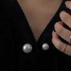 Faux Pearl Brooch Faux Pearl - Gold - One Size