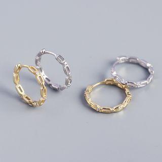 Chain Link Hoop Earring
