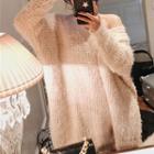 Mini Furry Sweater Dress