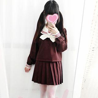 Sailor Collar Blouse / Pleated Skirt