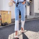 Washed Gradation Loose-fit Jeans