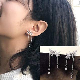 Cz Dangle Earring As Shown In Figure - One Size
