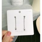 Chain Hoop Drop Earring 1 Pair - Silver - One Size