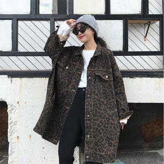 Leopard Oversize Jacket Leopard - One Size