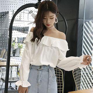 Off Shoulder Ruffled Blouse