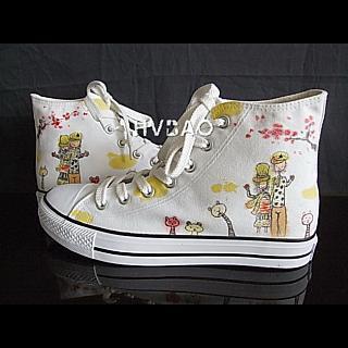 Simple Love High-top Canvas Sneakers