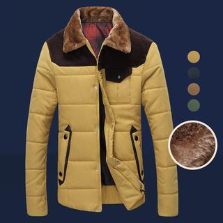 Faux Fur Collar Padded Jacket