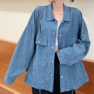 Long-sleeve Collared Buttoned Jacket