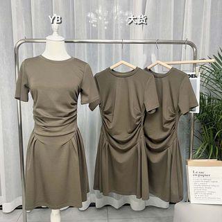 Short-sleeve Irregular T-shirt Dress