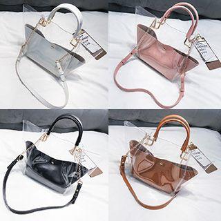 Transparent Chain Strap Tote