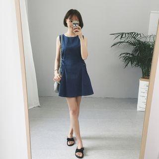 Pinstripe Sleeveless Minidress