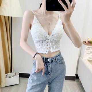 Lace Up Lace Camisole