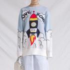 Rocket Print Sweater