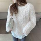 Plain Fleece Sweater Almond - One Size