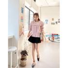 Sailor-collar Lace-trim Jacket