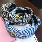 Printed Striped Knot Headband