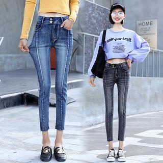 Paneled Cropped Jeggings