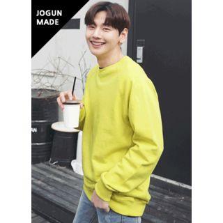 Couple Raglan-sleeve Colored Sweatshirt